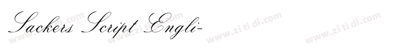 Sackers Script Engli字体转换